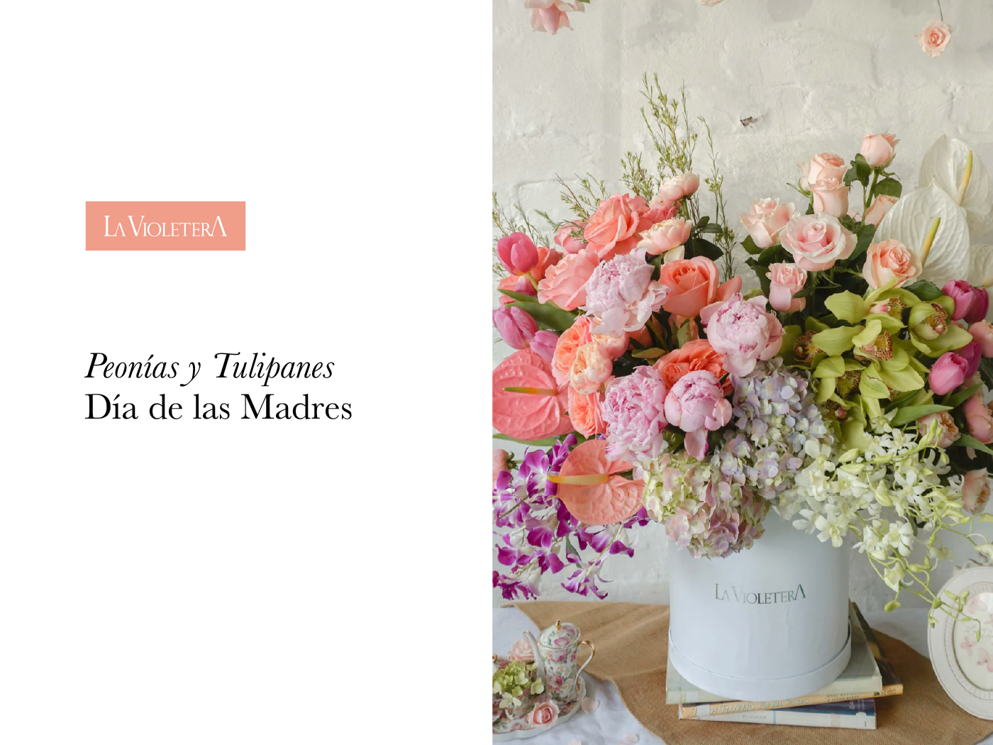 Peonías y Tulipanes para el Día de las Madres