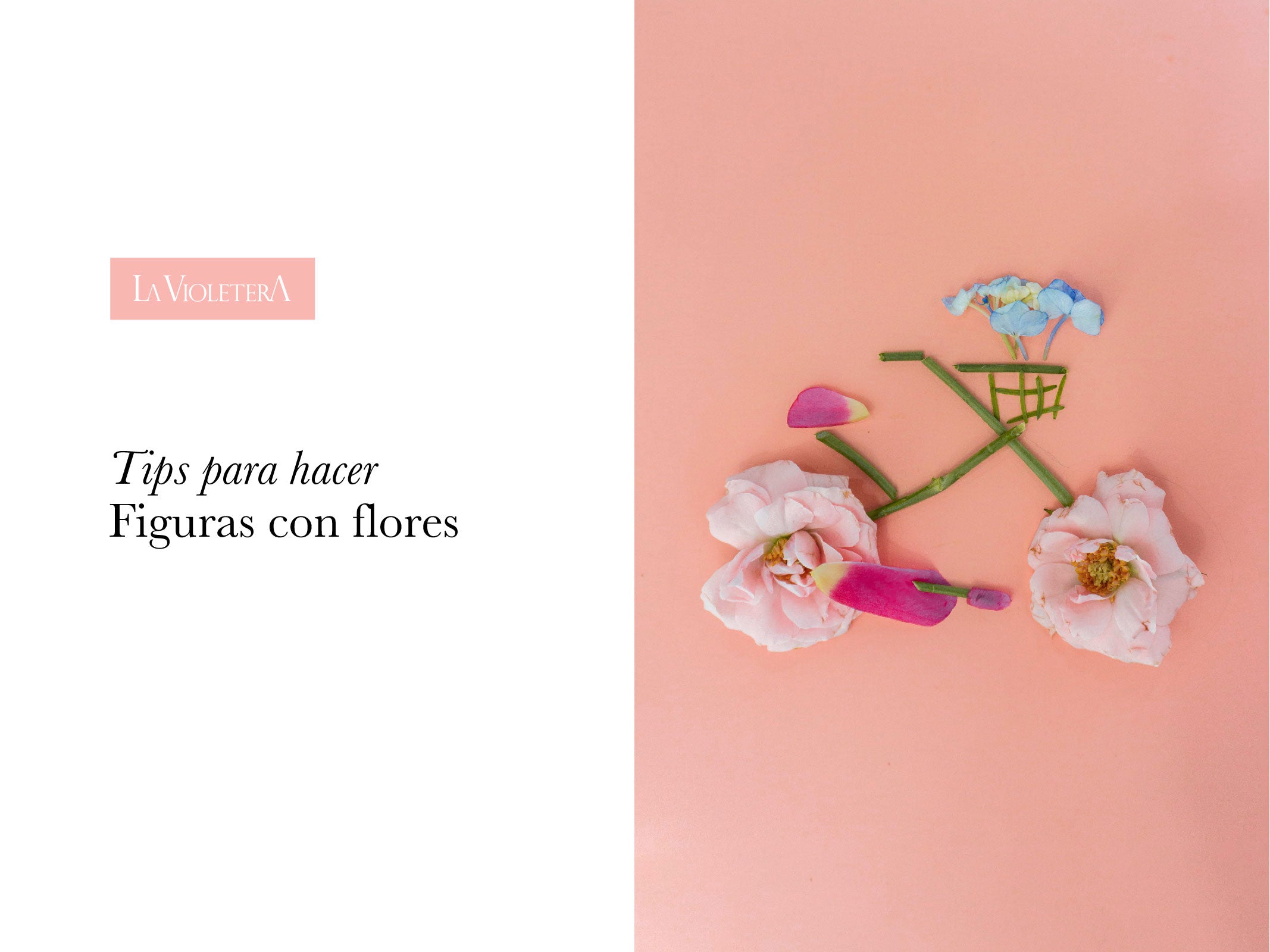 Tips para hacer figuras con flores