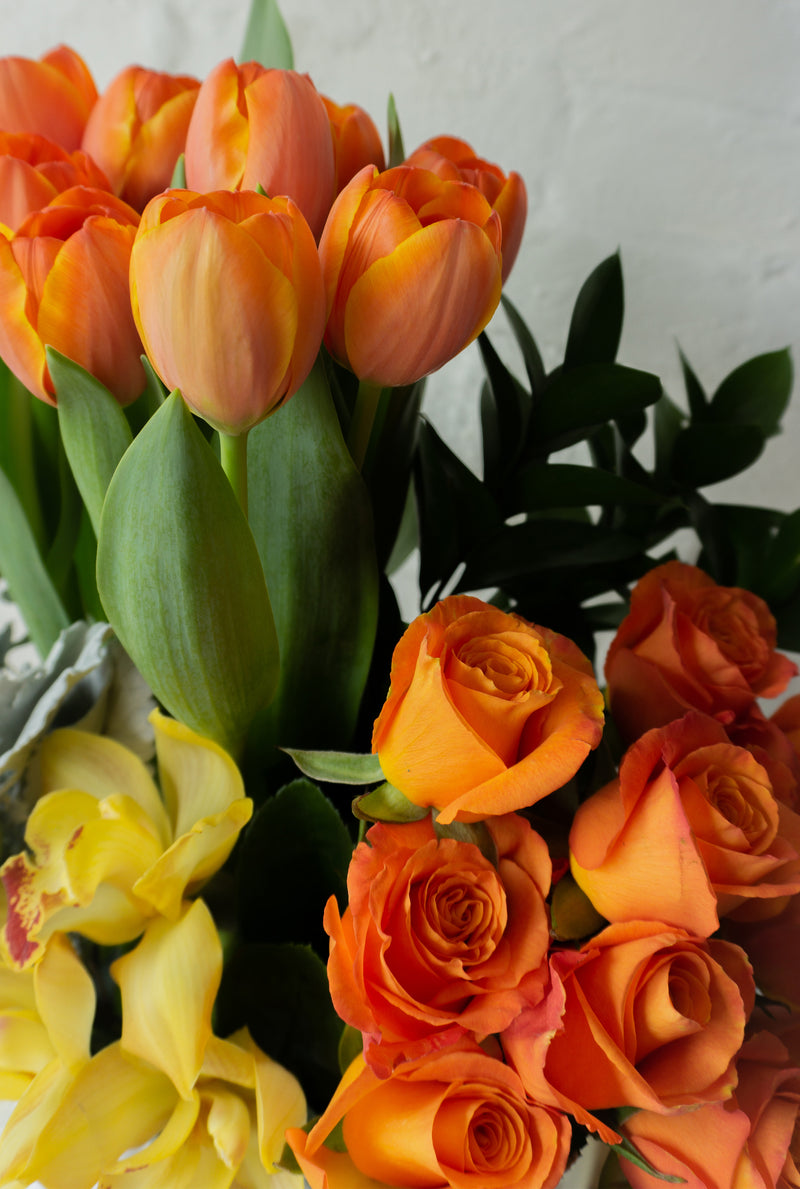 París,  arreglo floral con tulipanes